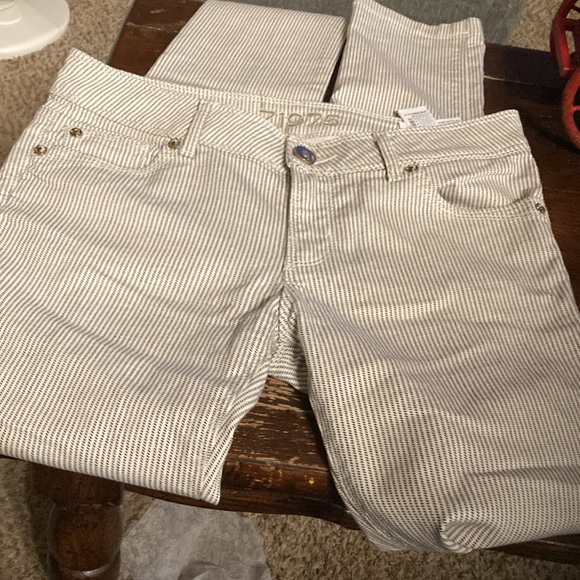 Zara basic denim Z1975 pin striped skinny jeans stretchy size 6 US . Pre owned - Picture 3 of 12